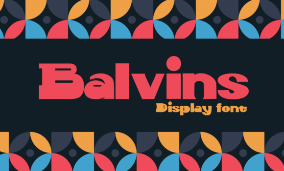 Balvins Display Font for Handmade Labels & Printables