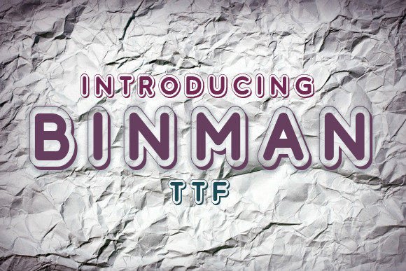 Binman: A Display Font That Gives Your Brand Instant Charm