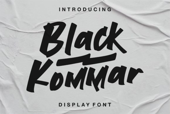 Black Kommar: A Rugged Display Font That Holds Its Ground
