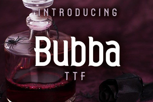 Bubba: A Gothic Display Font That Commands Attention