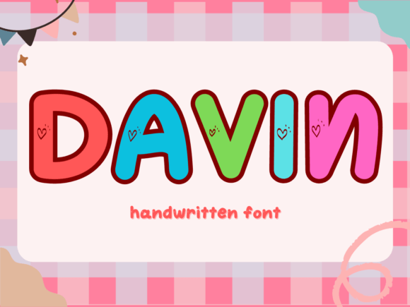Davin: A Playful Handwritten Display Font for Editorial Charm