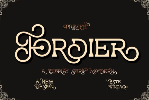 Fordier: A Serif Display Font That Anchors Editorial Mood