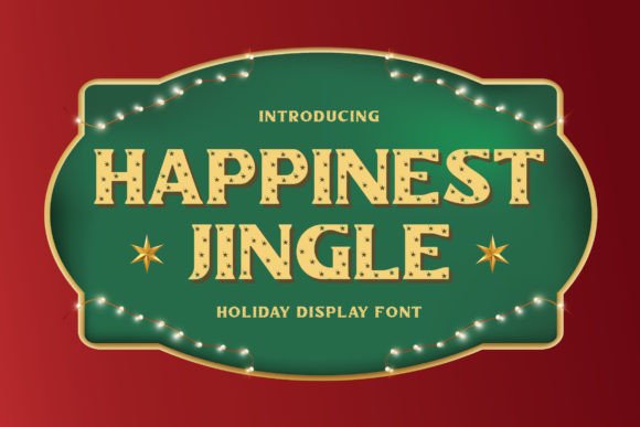 Happinest Jingle: A Festive Display Font That Feels Like a Design Win