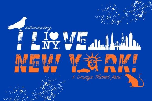 I Love New York: A Bold Display Font That Delivers Personality