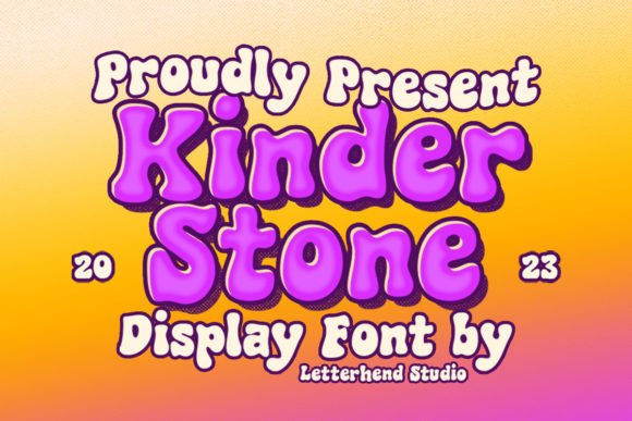Kinder Stone: A Playful Display Font for Editorial Charm