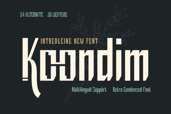 Koondim: A Retro-Condensed Display Font That Elevates Real Branding