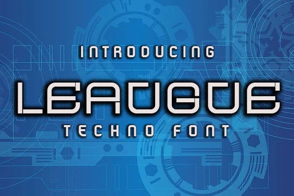 League: A Futuristic Display Font for Handmade Creators