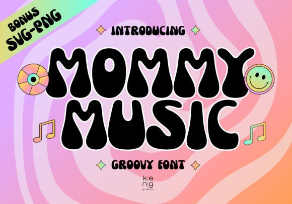 Mommy Music: A Display Font That Adds Warmth and Groove to Real Business Branding