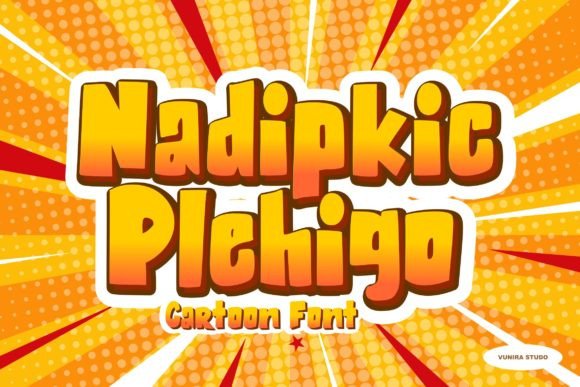 Nadipkic Plehigo: A Playful Display Font for Digital Branding