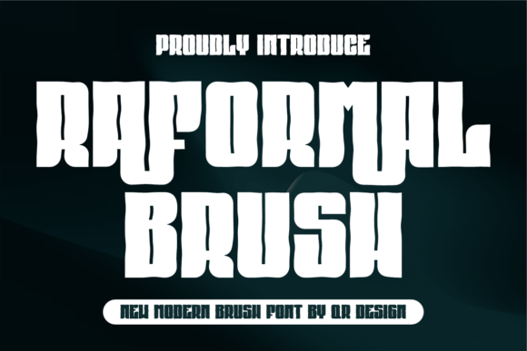 Raformal Brush: A Bold, Hand-Drawn Display Font for Makers