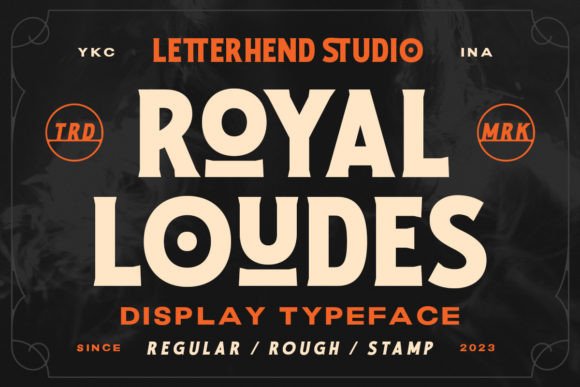 Royal Loudes: A Bold Display Font for Handmade Creators