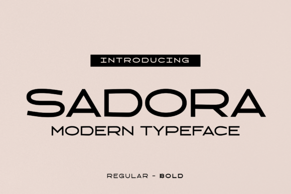 Sadora: A Modern Display Font for Digital Clarity