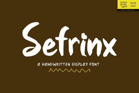 Sefrinx: A Modern Display Font That Strengthens Your Brand