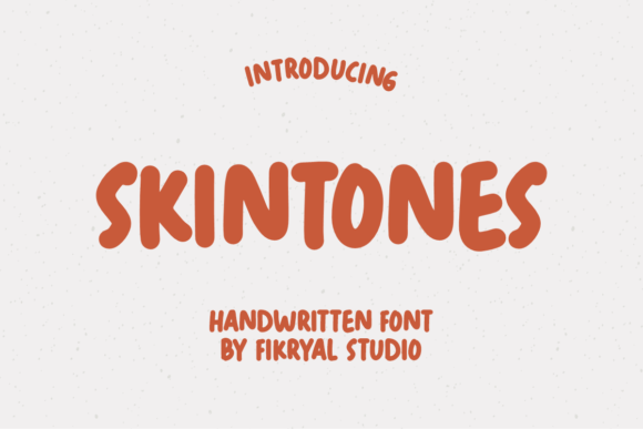 Skintones: A Handwritten Display Font That Builds Brand Trust