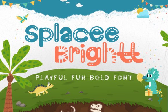 Splacee Brightt: A Playful Display Font for Digital Brands