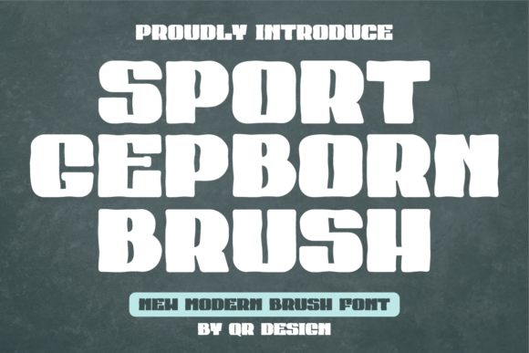 Sport Gepborn Brush: A Display Font That Commands Attention