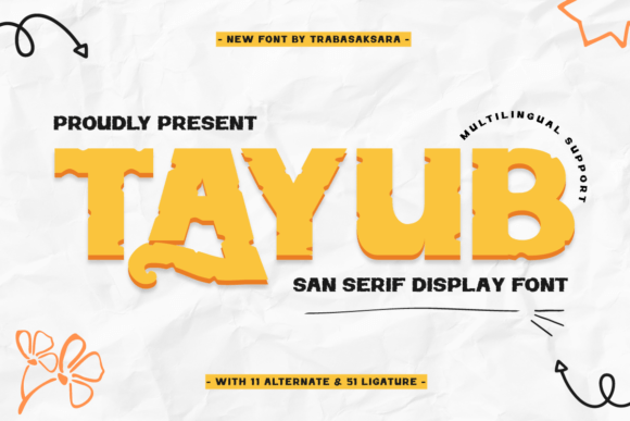 Tayub: A Display Font That Makes Your Brand Instantly Memorable
