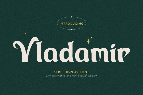 Vladamir: A Display Font That Anchors Bold Brand Identity